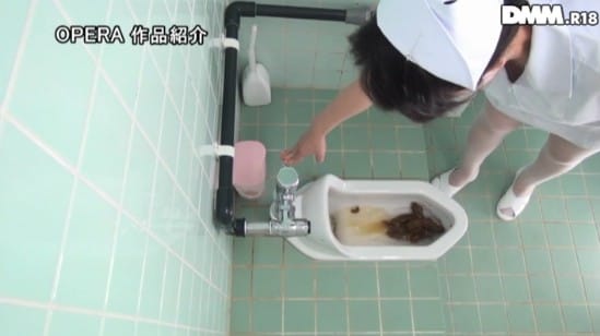 脱糞アナルモザ無し！長時間勤務ナース10名隠し撮り！大開脚！極太！大量脱糞！！サンプル１